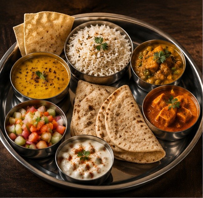 North Karnataka Grand Thali at Hotel Graama